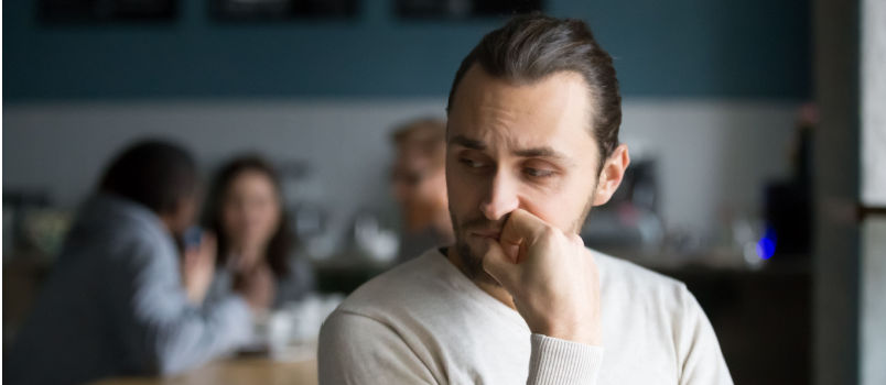 Upset man feel offended