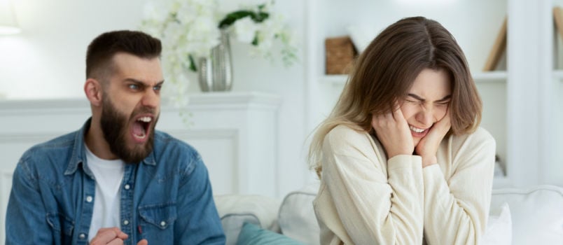 Couple having argument