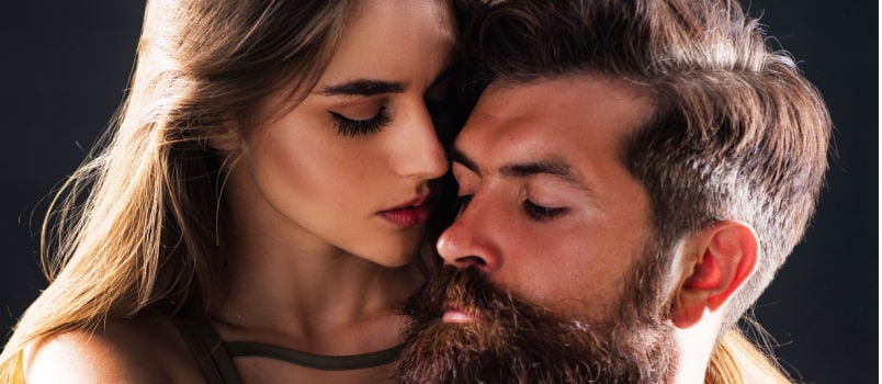 Happy couple having intimacy