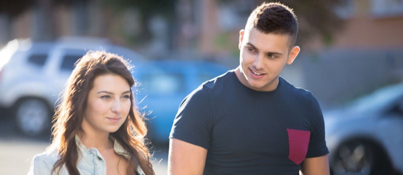 Guy flirting young women