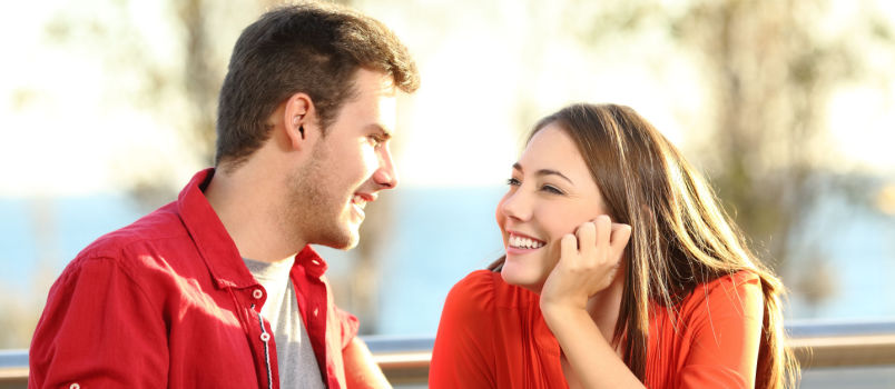 Young couple on date