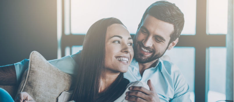 Couple spending time together