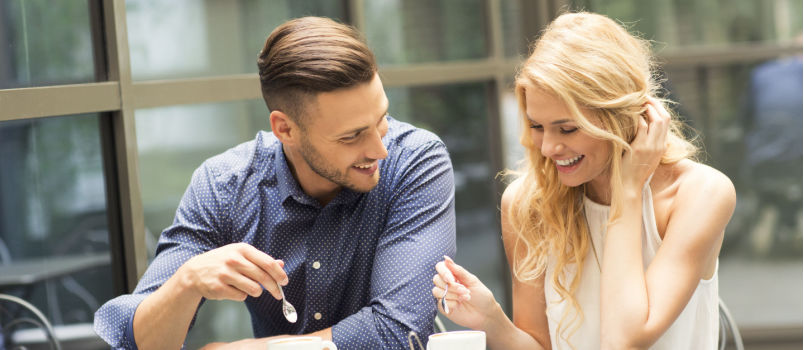 Couple on date