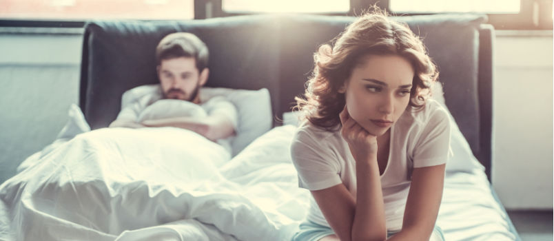 Couple having problems in relationship