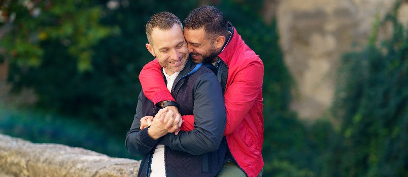 Gay couple making love with each other