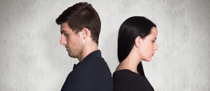 Couple not talking after argument