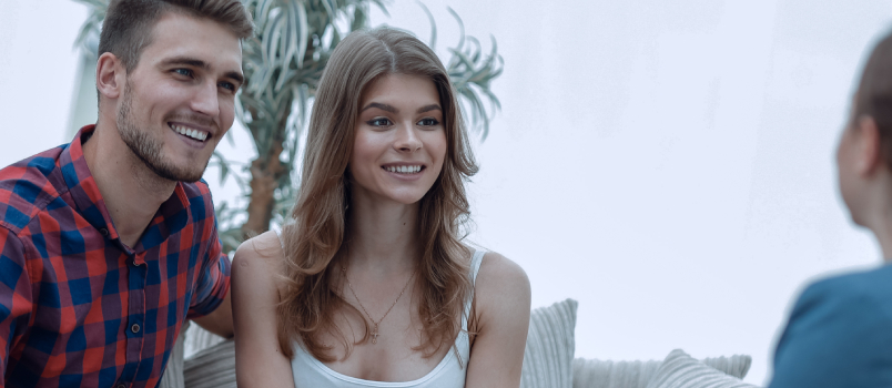 Young couple at therapy session