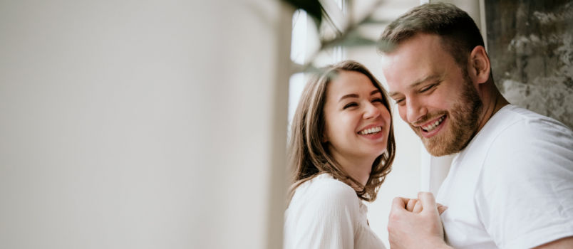 Couple having love in bedroom