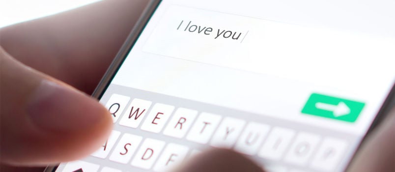Texting I love you