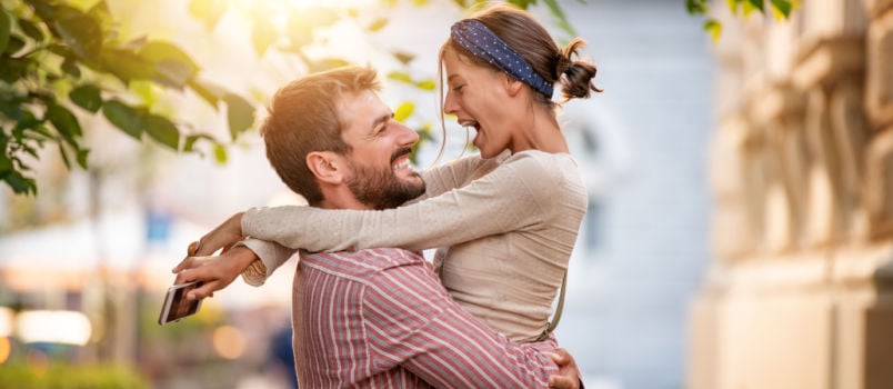 Happy couple enjoying their moment