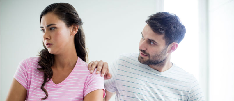 Couple arguing with each other