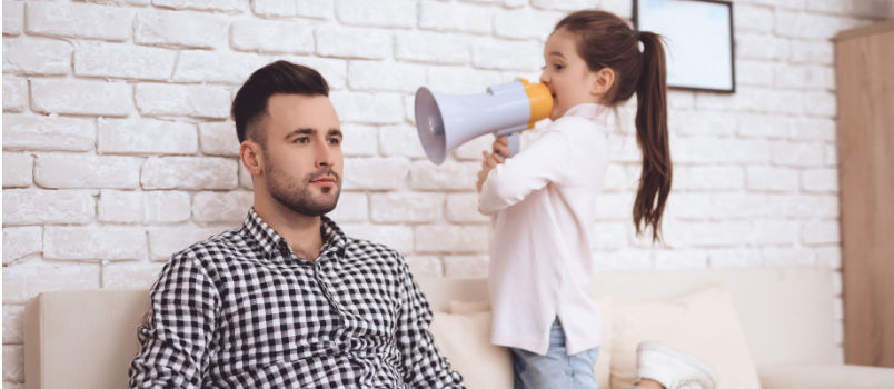 Man spending time with her daughter