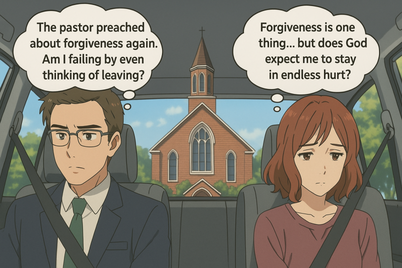 Church Parking Lot Conversation