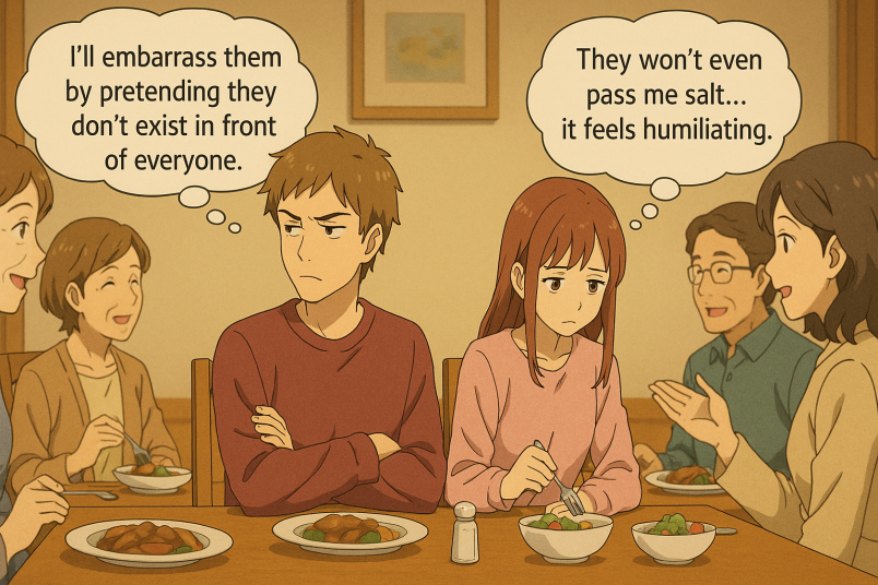 During a Family Dinner