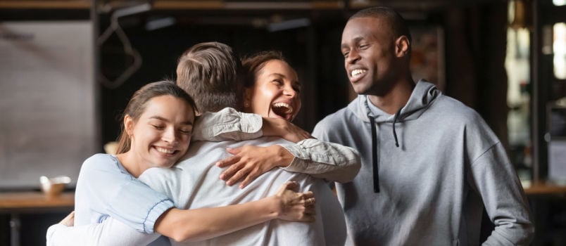 Happy family reunion