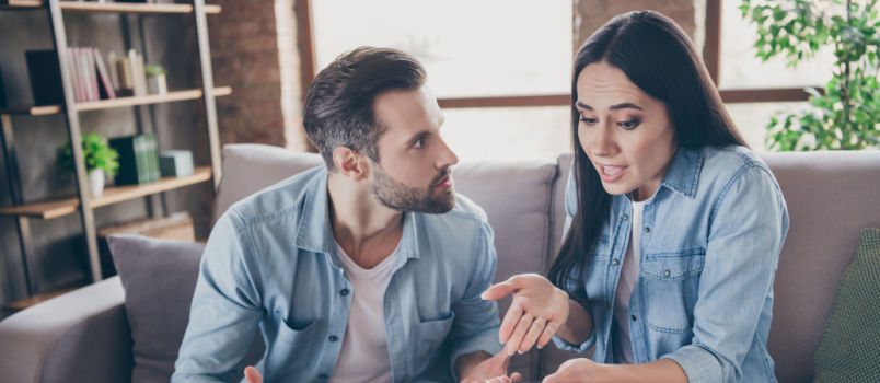 Couple having conflicts