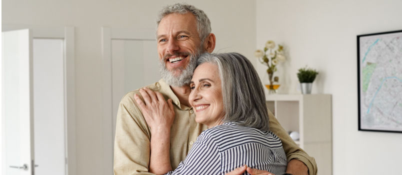 Senior adult mature couple