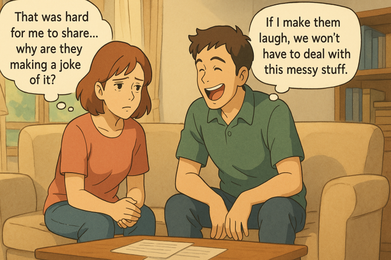 Joking Away Serious Moments