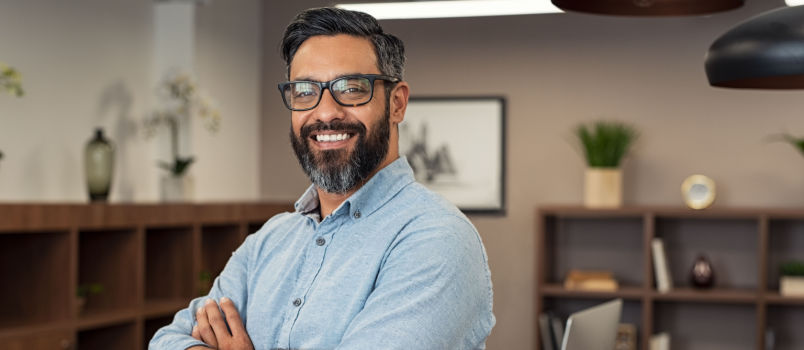 Young successful mam