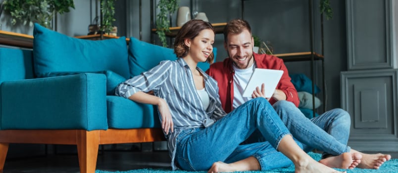 Happy young couple