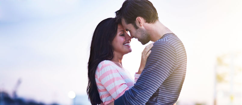 Couple hugging each other