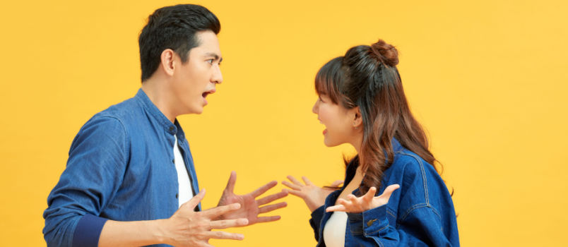 Couple having argument