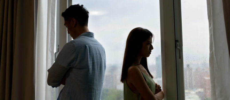 Couple having conflicts