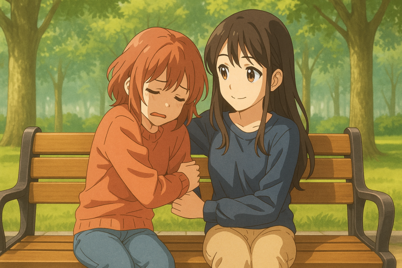 Support friend after tough week