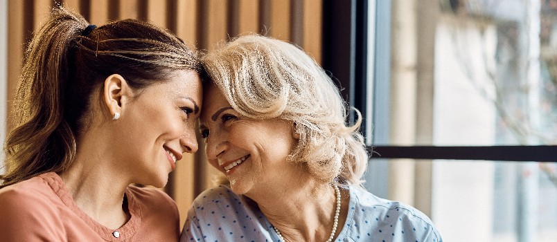 Mature woman with her daughter