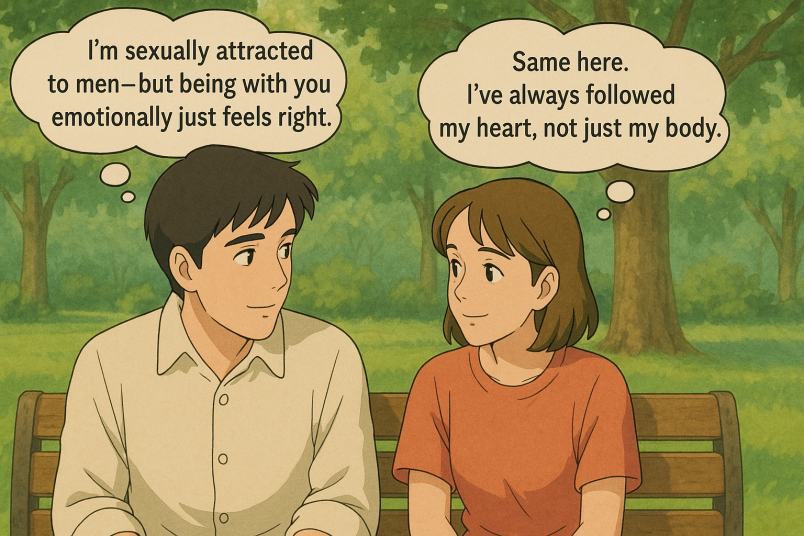 Gay biromantic couple