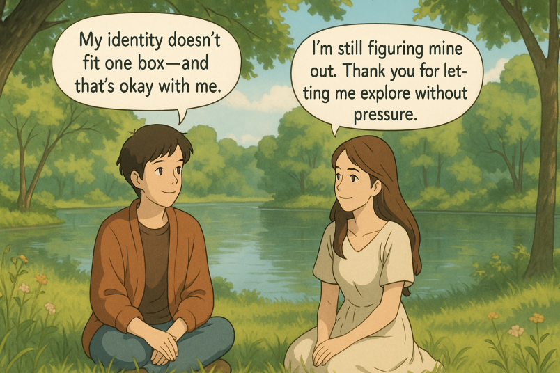 Queer questioning couple