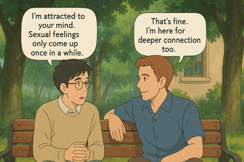 Sapiosexual graysexual couple