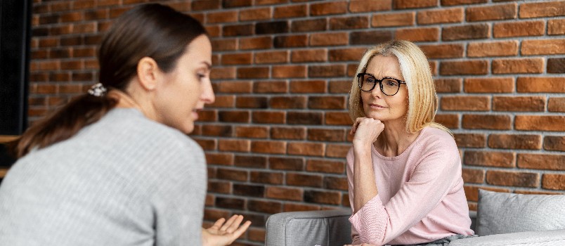Woman having counseling session