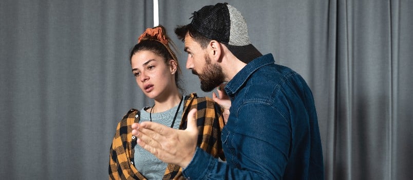 Young couple arguing