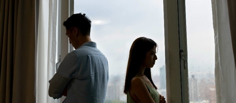 Couple having conflicts