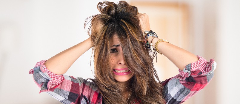 Frustrated young girl