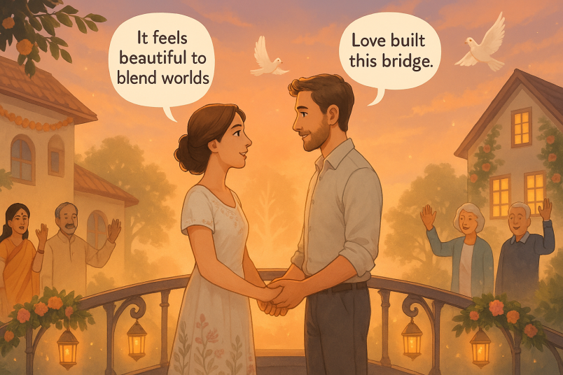 Couple building new life together