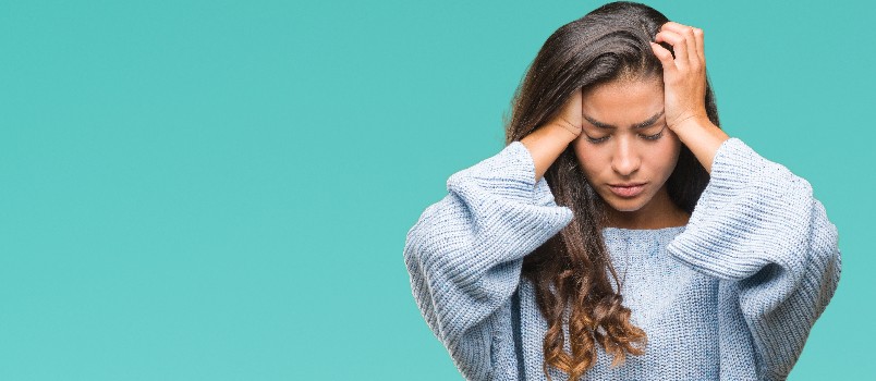 Young depressed woman