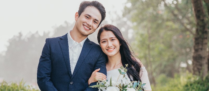 Young married couple