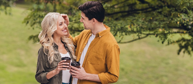 Young beautiful couple