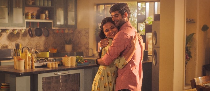 Couple hugging each other