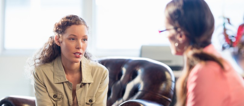 psychologist having session