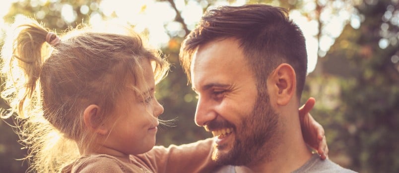 father daughter share love