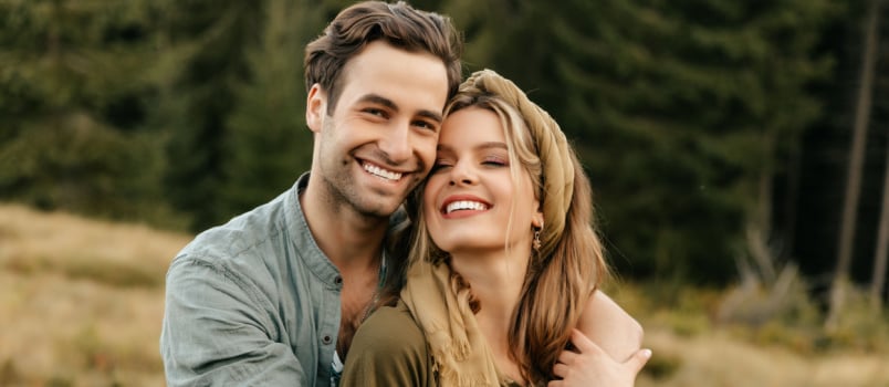 Young loving couple
