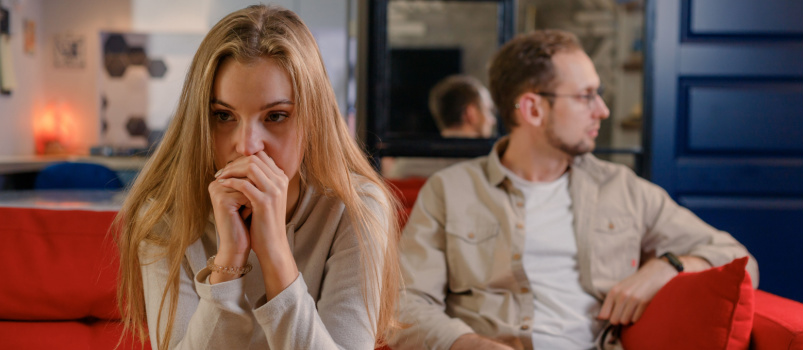 Young couple having crisis in their relationship 