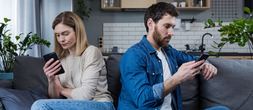 Couple having conflicts in relationship 