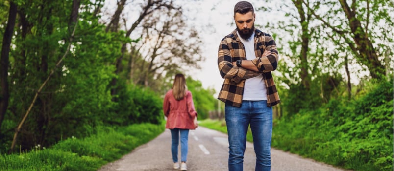 Couple having differences in relationship
