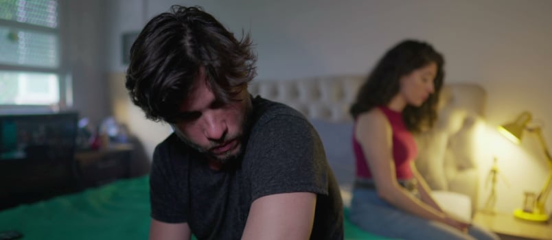 Unhappy couple feeling disconnected