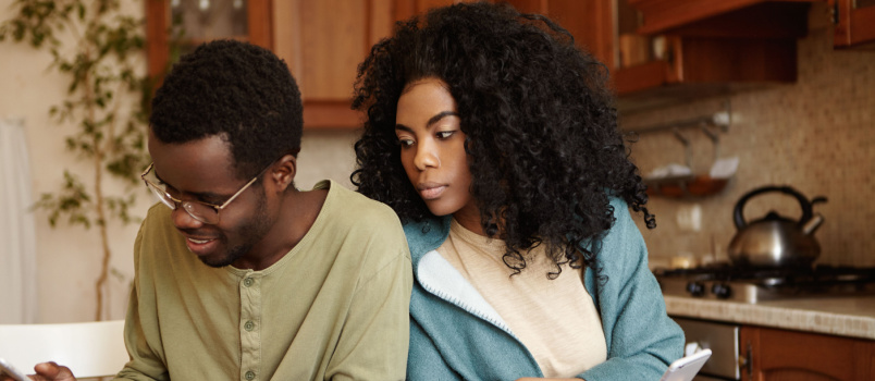 Sneaky young jealous young wife