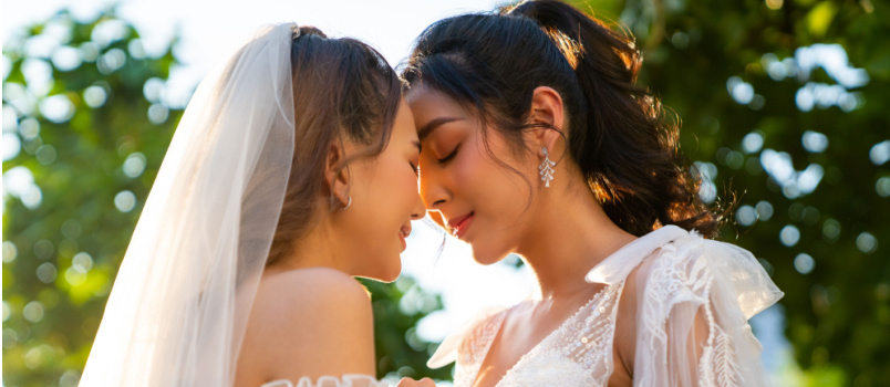 Lesbian married couple